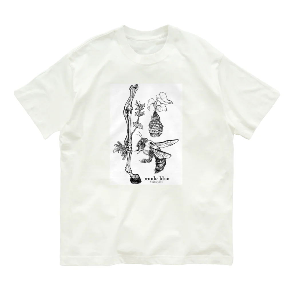 made blueのKumanbachi , Bone of house & Spring plants オーガニックコットンTシャツ