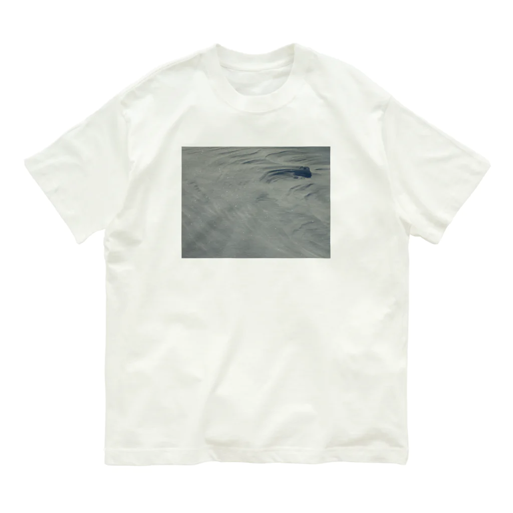 空屋　sorayakusakaの201602060941000 雪原の風紋 Organic Cotton T-Shirt