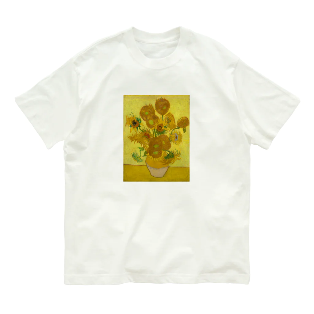 Marie Marie/マリー・メアリーのひまわり Organic Cotton T-Shirt