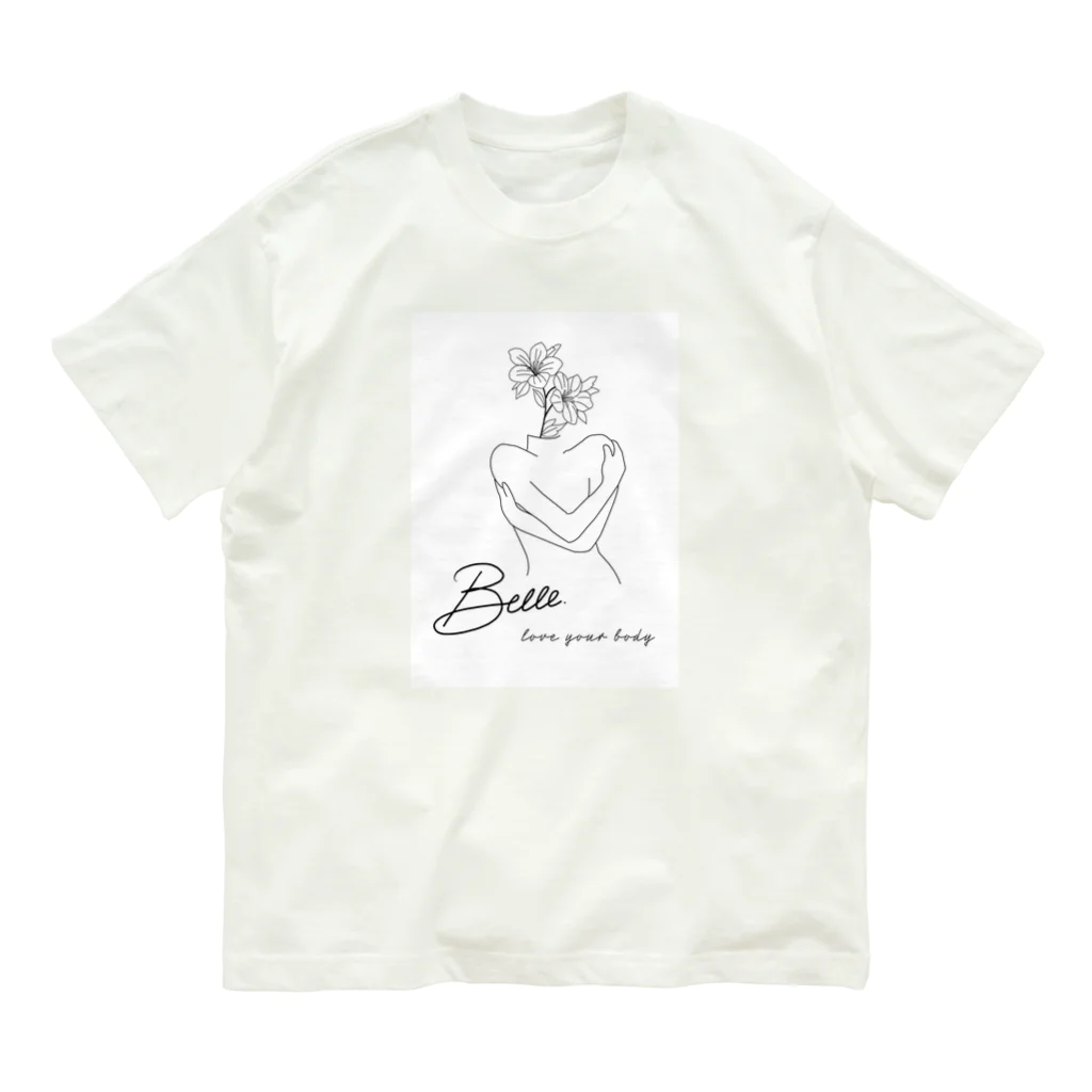 Belle.のBelle LOGO オーガニックコットンTシャツ