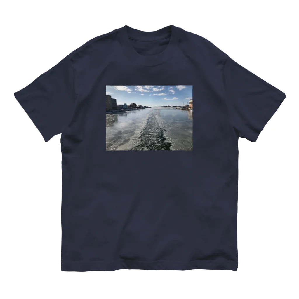 空屋　sorayakusakaの201902111352001　漁船の足跡 Organic Cotton T-Shirt