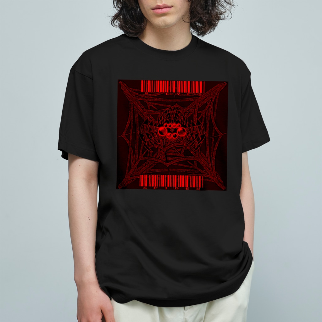 Ａ’ｚｗｏｒｋＳの8-EYES SPIDER RED Organic Cotton T-Shirt