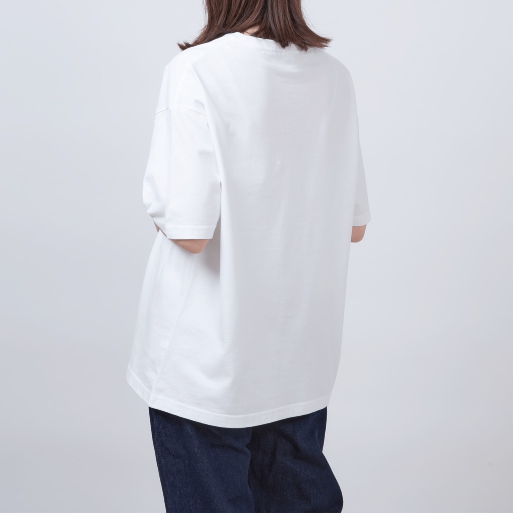 LalaHangeulのハングル　訓民正音デザイン②　バックプリント Oversized T-Shirt