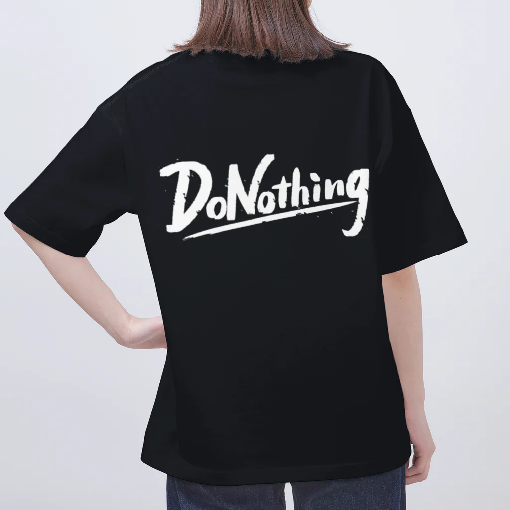 DoNothing-DNGの裏のみブラック オーバーサイズTシャツ