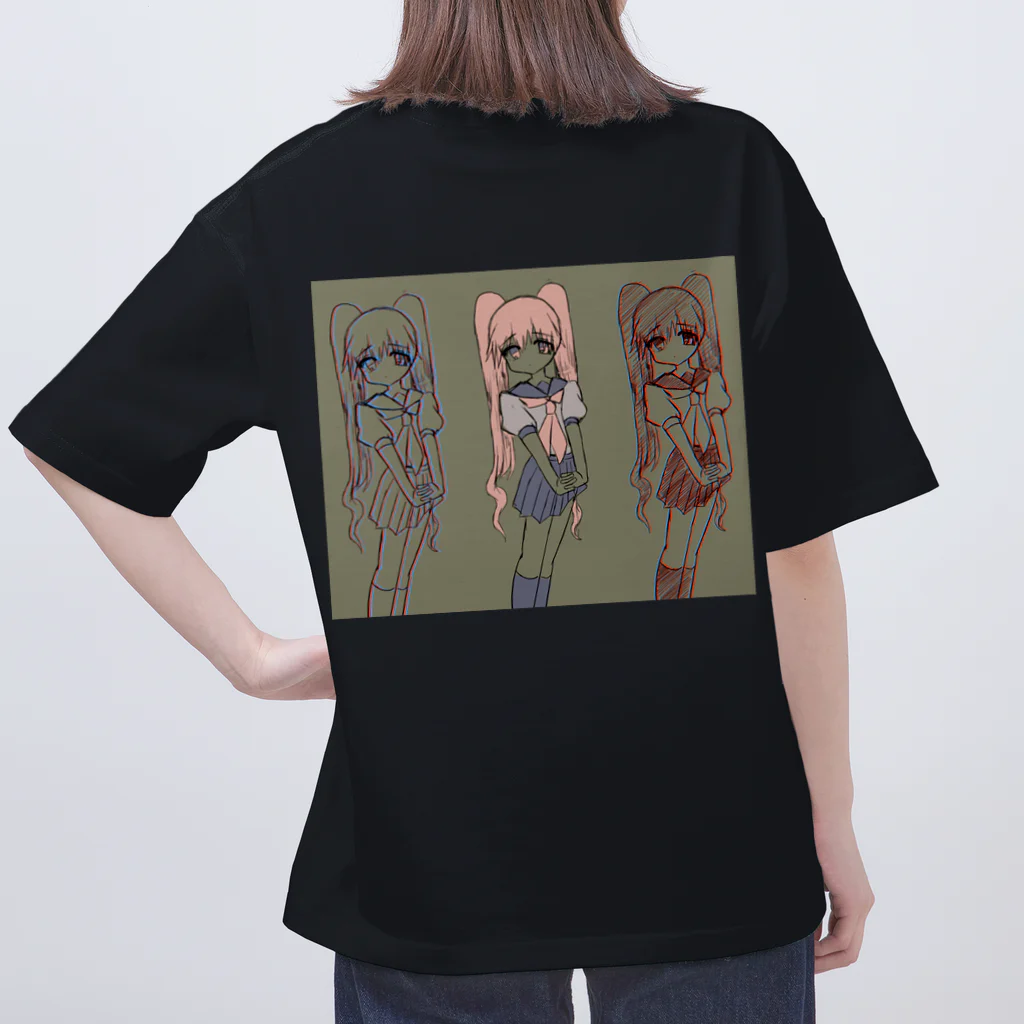 あめまふ　SHOPのバグガール Oversized T-Shirt