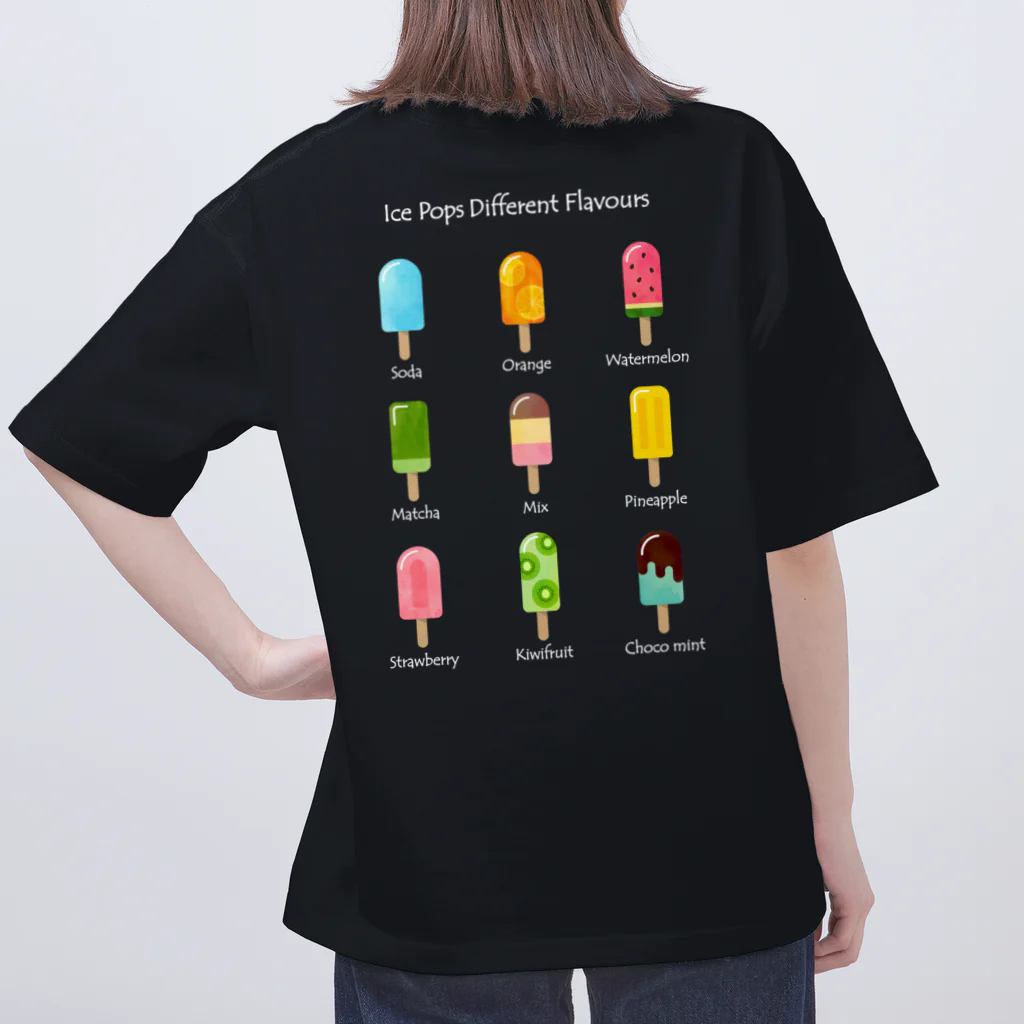 kg_shopの[★バック] アイスキャンディー (濃色Tシャツ専用) Oversized T-Shirt