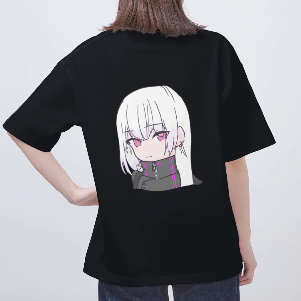 嶺巴@Twitchの嶺巴イラスト(背面) Oversized T-Shirt