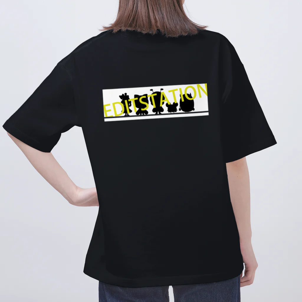 editstationの動画編集Tシャツ/backプリントあり（濃色） Oversized T-Shirt