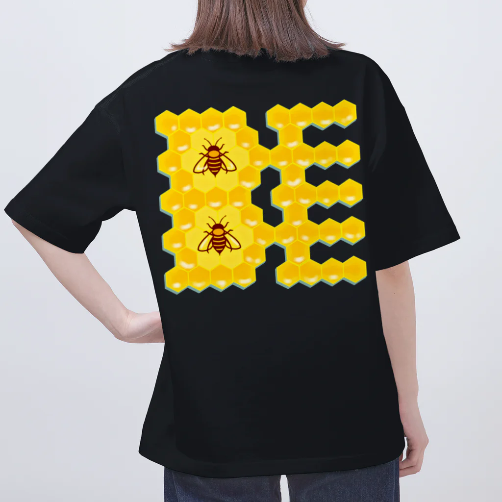 LalaHangeulのハニカム構造(BEE） オーバーサイズTシャツ