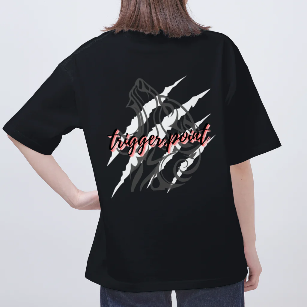 trigger.0312のOver size T-shirt. -double print -【trigger.×black liger】 オーバーサイズTシャツ