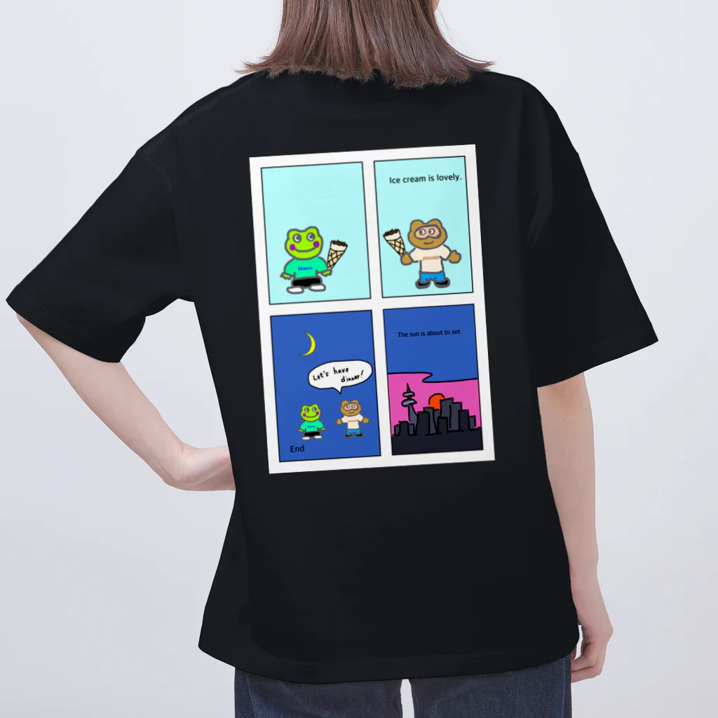 ptanuki vanguard artのアイスはおいしいね。 Oversized T-Shirt