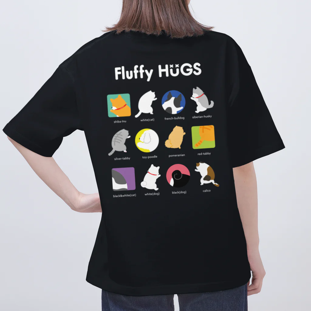 Fluffy_HUGSの【フラハグ】動物がずらり オーバーサイズTシャツ