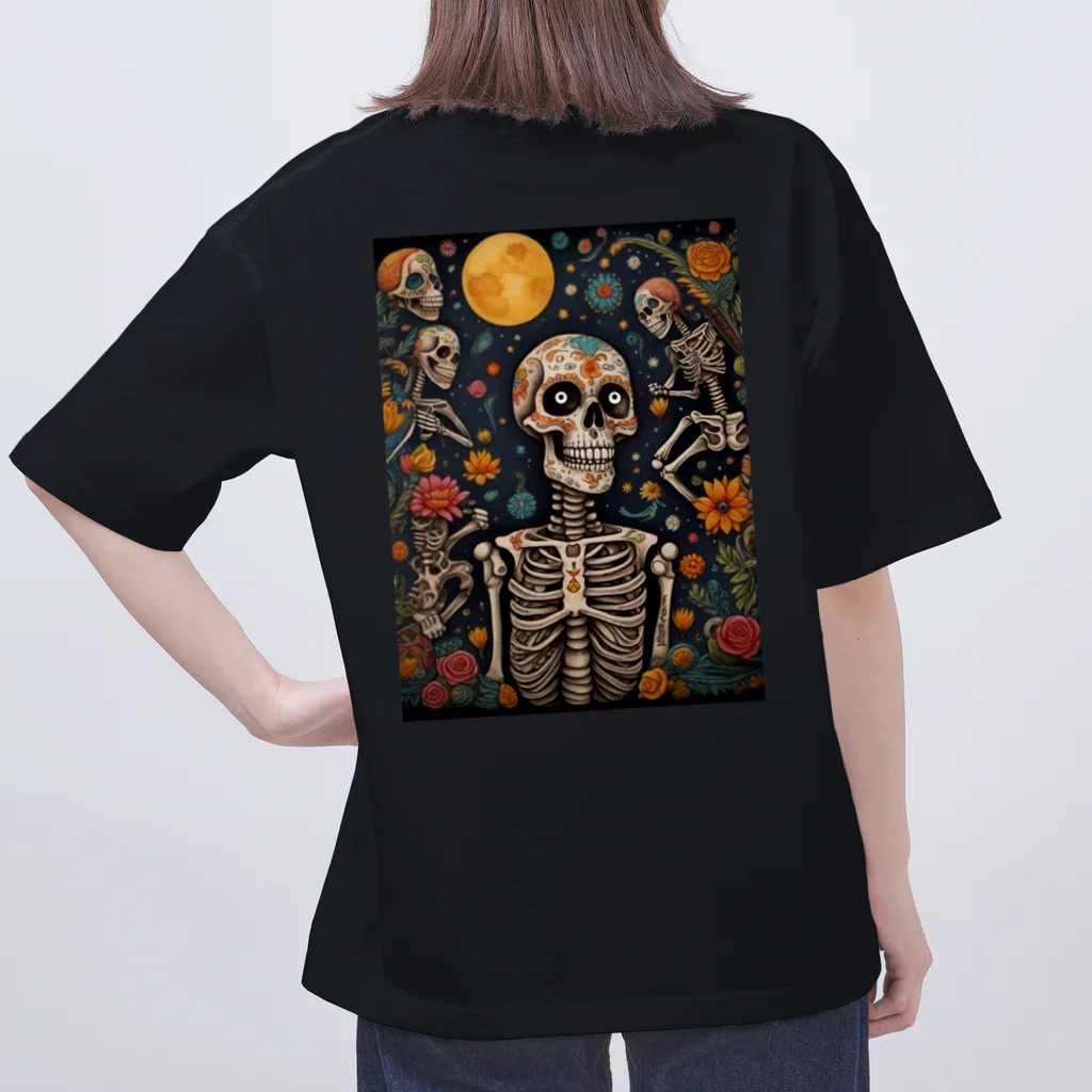 Skull sectionの満月とドクロ オーバーサイズTシャツ