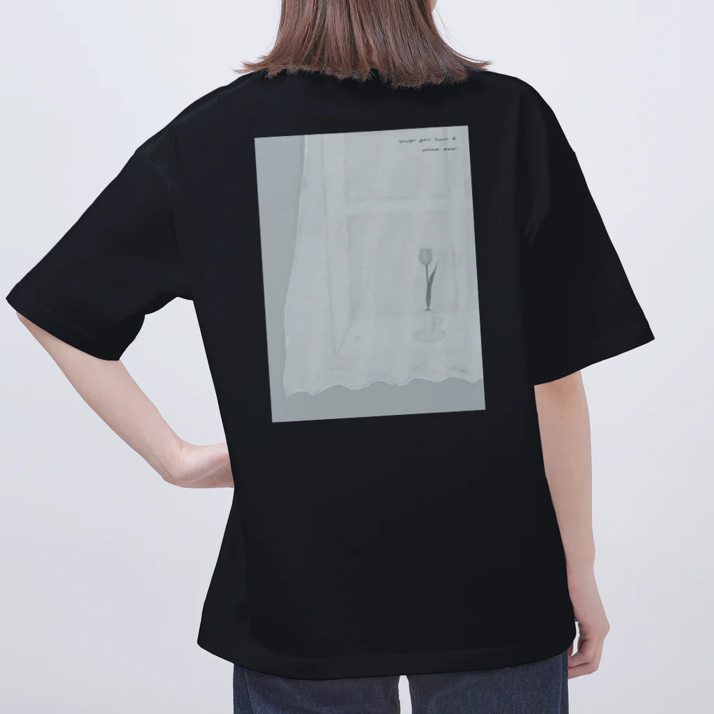 rilybiiのtulipe gris bleu . オーバーサイズTシャツ