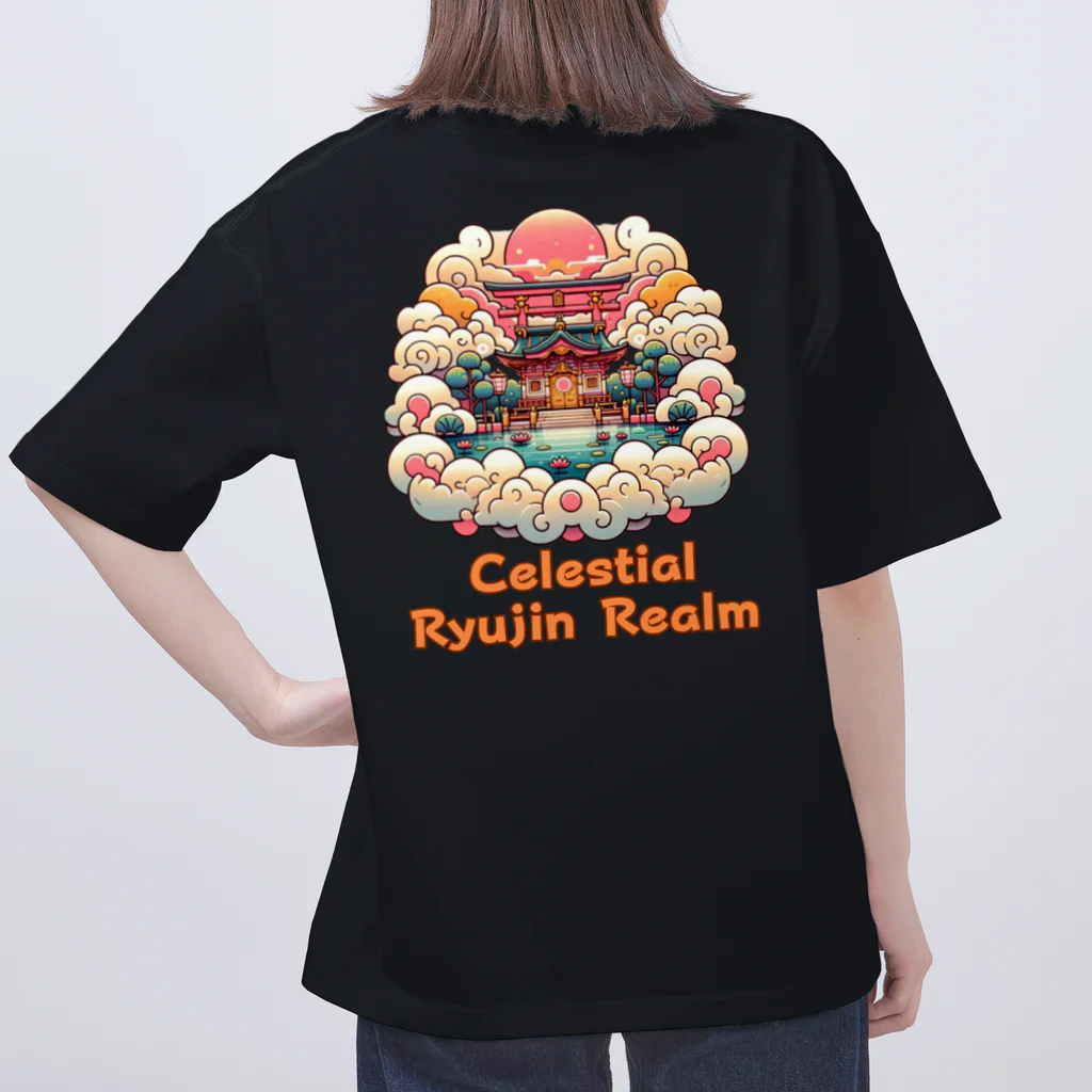 大江戸花火祭りのCelestial Ryujin Realm～天上の龍神領域5 オーバーサイズTシャツ