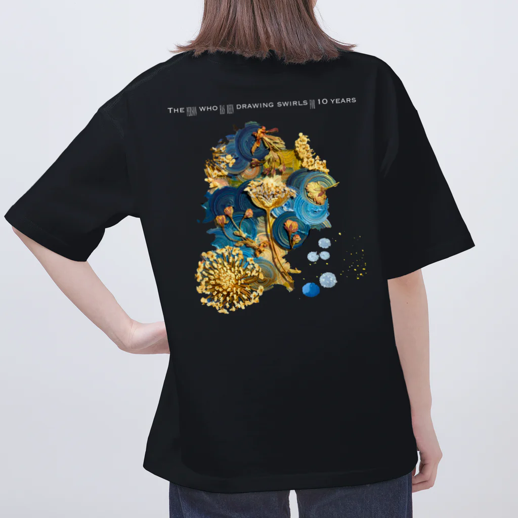 渦を10年描いてる人のGOODNIGHT + MOON オーバーサイズTシャツ