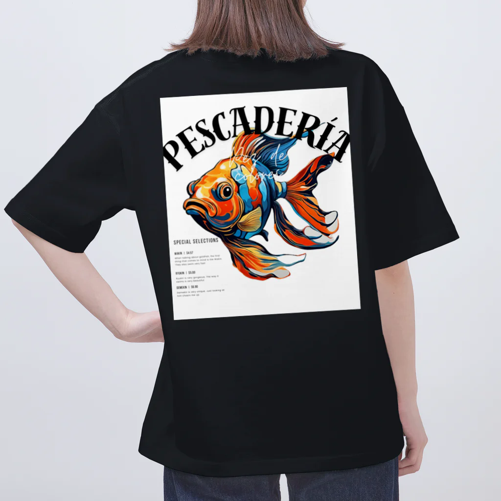 北仲ぐみのモザイク金魚　文字あり Oversized T-Shirt