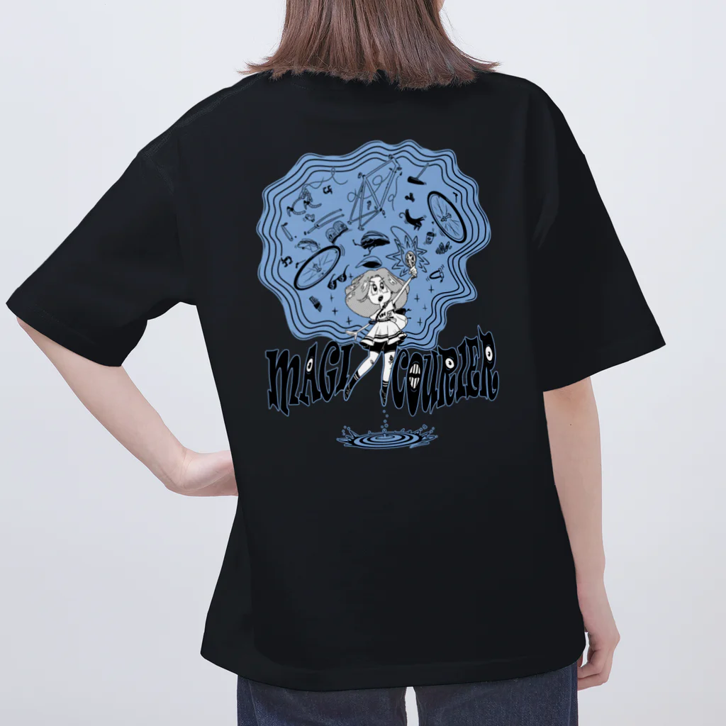 nidan-illustrationの“MAGI COURIER” blue #2 オーバーサイズTシャツ