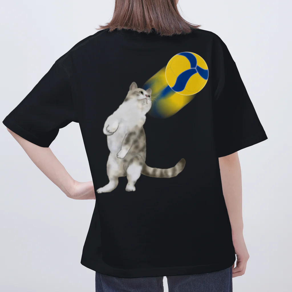 猫とやっし～ぃのアレコレのニャイスカットねこたん Oversized T-Shirt