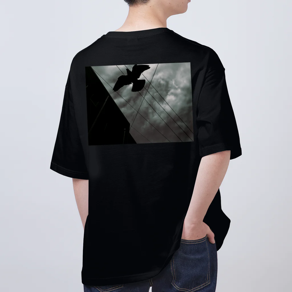 photographer_khjのBlack Bird Oversized T-Shirt