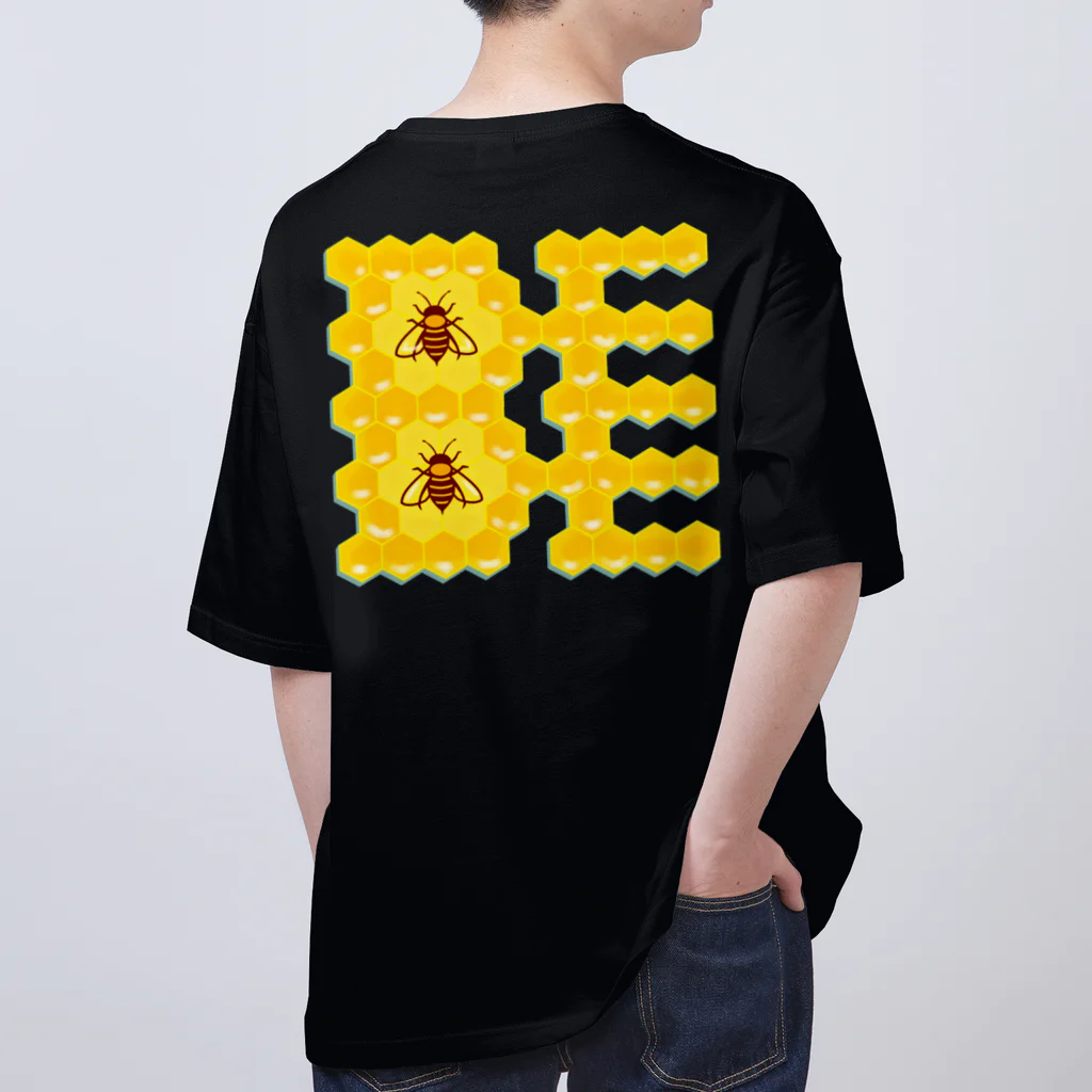 LalaHangeulのハニカム構造(BEE） オーバーサイズTシャツ