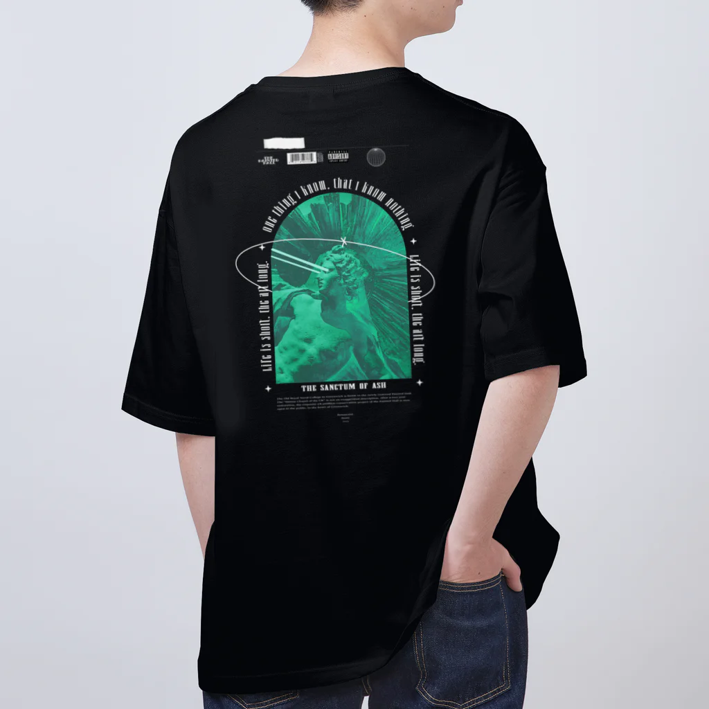 RENASCENTのストリートウェア彫刻プリント T シャツ #SanctumOfAsh Oversized T-Shirt