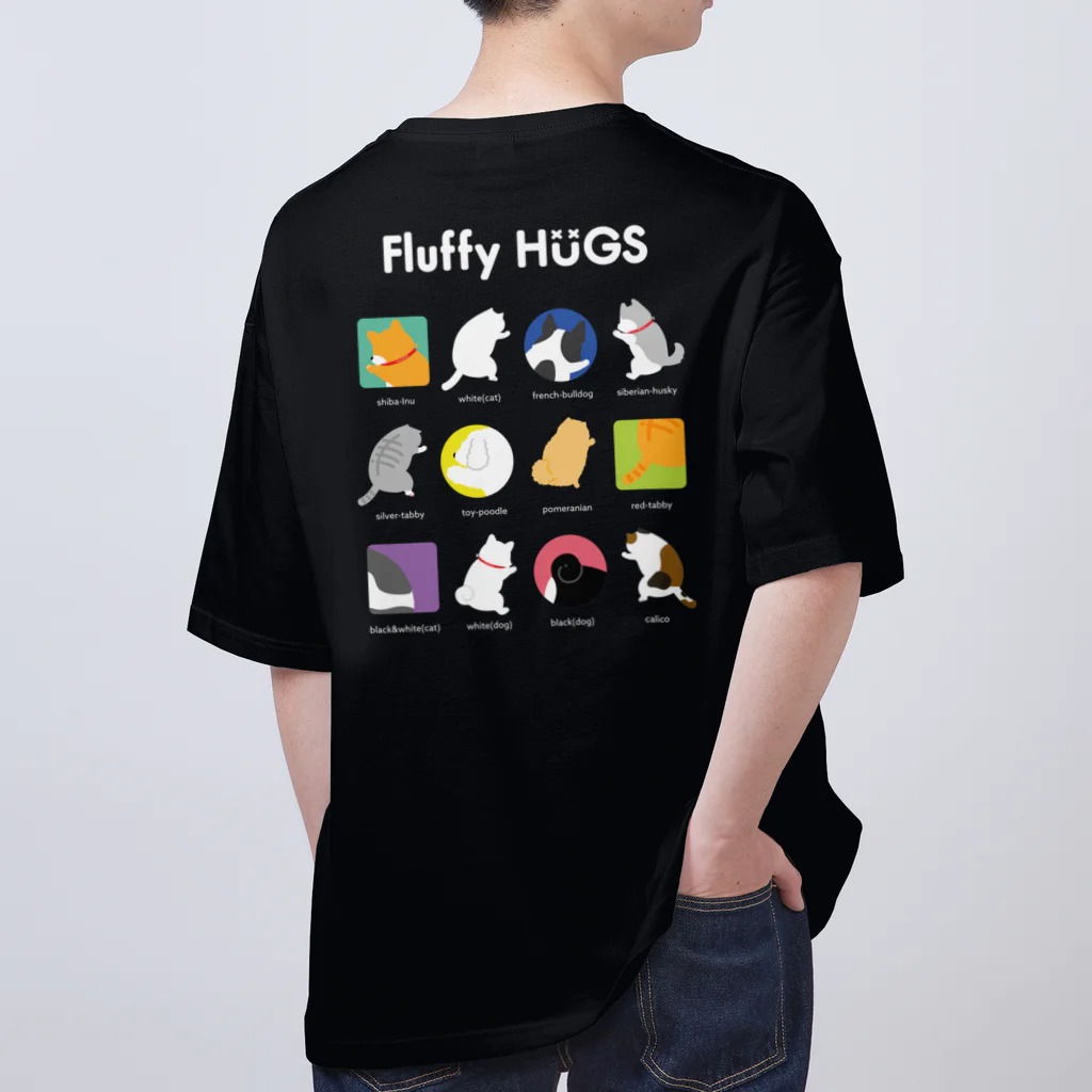 Fluffy_HUGSの【フラハグ】動物がずらり オーバーサイズTシャツ