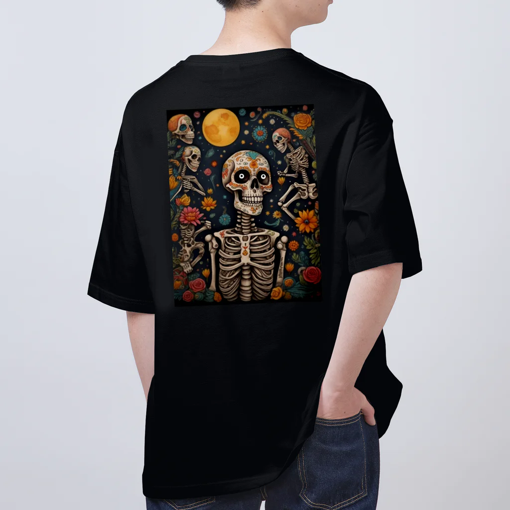 Skull sectionの満月とドクロ オーバーサイズTシャツ