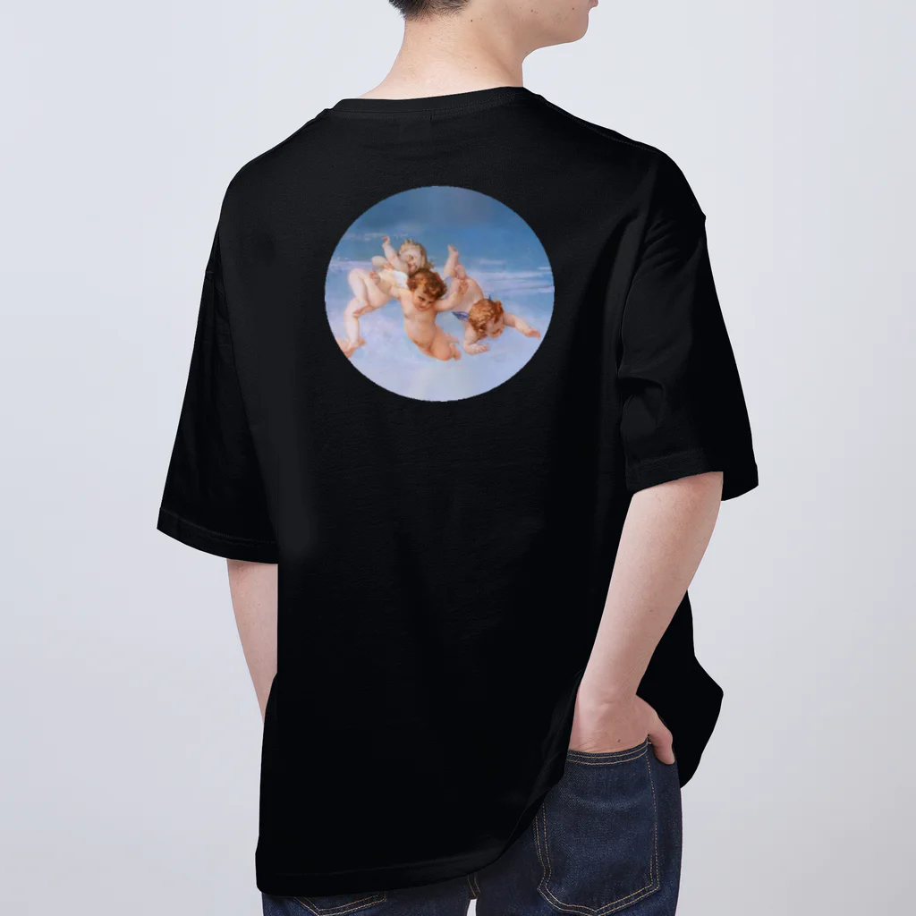 アニマル四字熟語の『天使』　ヴィーナスの誕生 (カバネル)の天使と聖書のことば Oversized T-Shirt