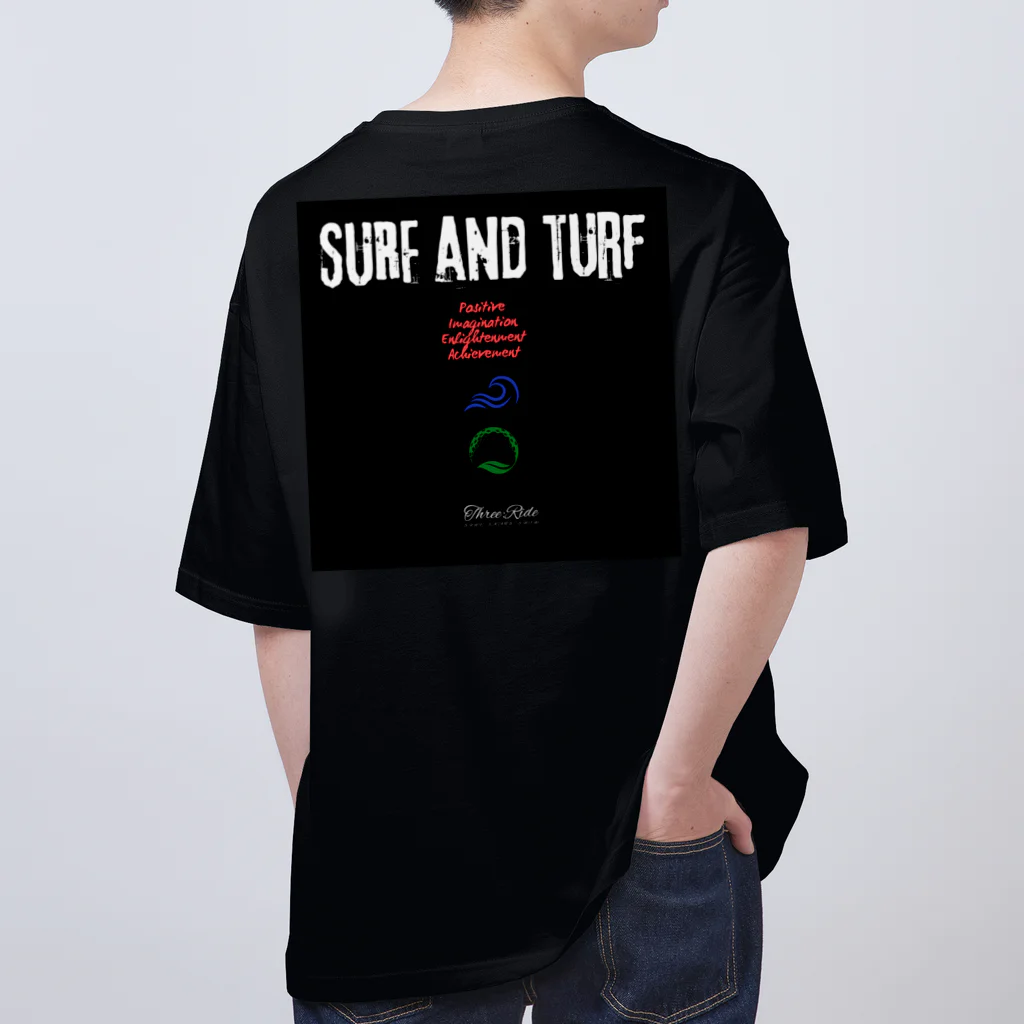 THREE;RIDE_Surf/Skate/SnowのTHREE RIDE ：SURF AND TURFＴシャツ オーバーサイズTシャツ