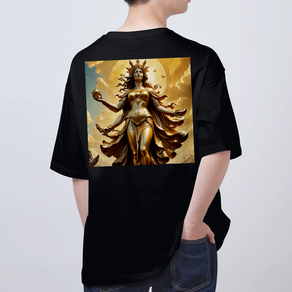 クリエイティブな大神と僕の勝利の女神：美しさと幸運の融合 Oversized T-Shirt