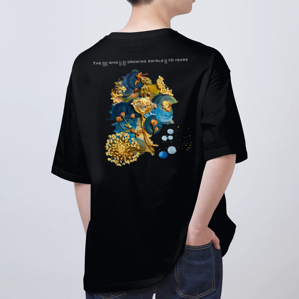 渦を10年描いてる人のGOODNIGHT + MOON オーバーサイズTシャツ