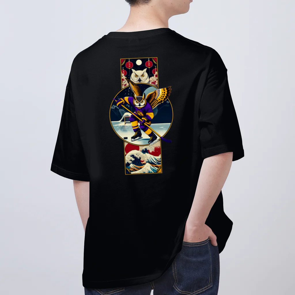 ミミズク商店の木兎氷球倶楽部　浮世 Oversized T-Shirt