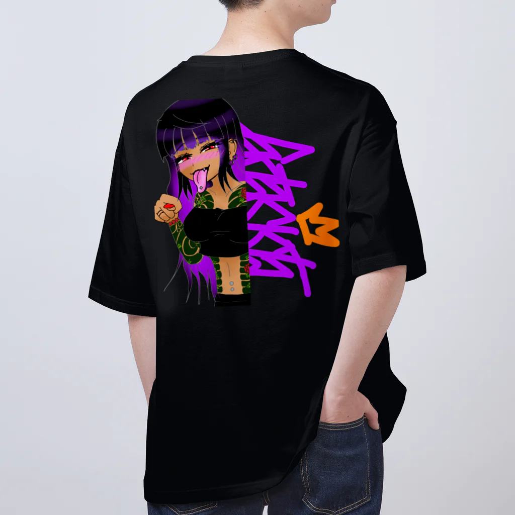 FS108(ファンタジスタ入れ歯)イラスト　絵描きの和彫りちゃん Oversized T-Shirt