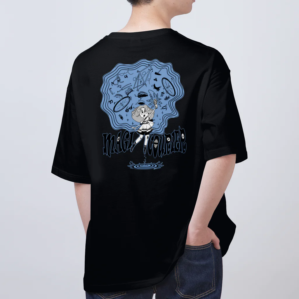 nidan-illustrationの“MAGI COURIER” blue #2 オーバーサイズTシャツ