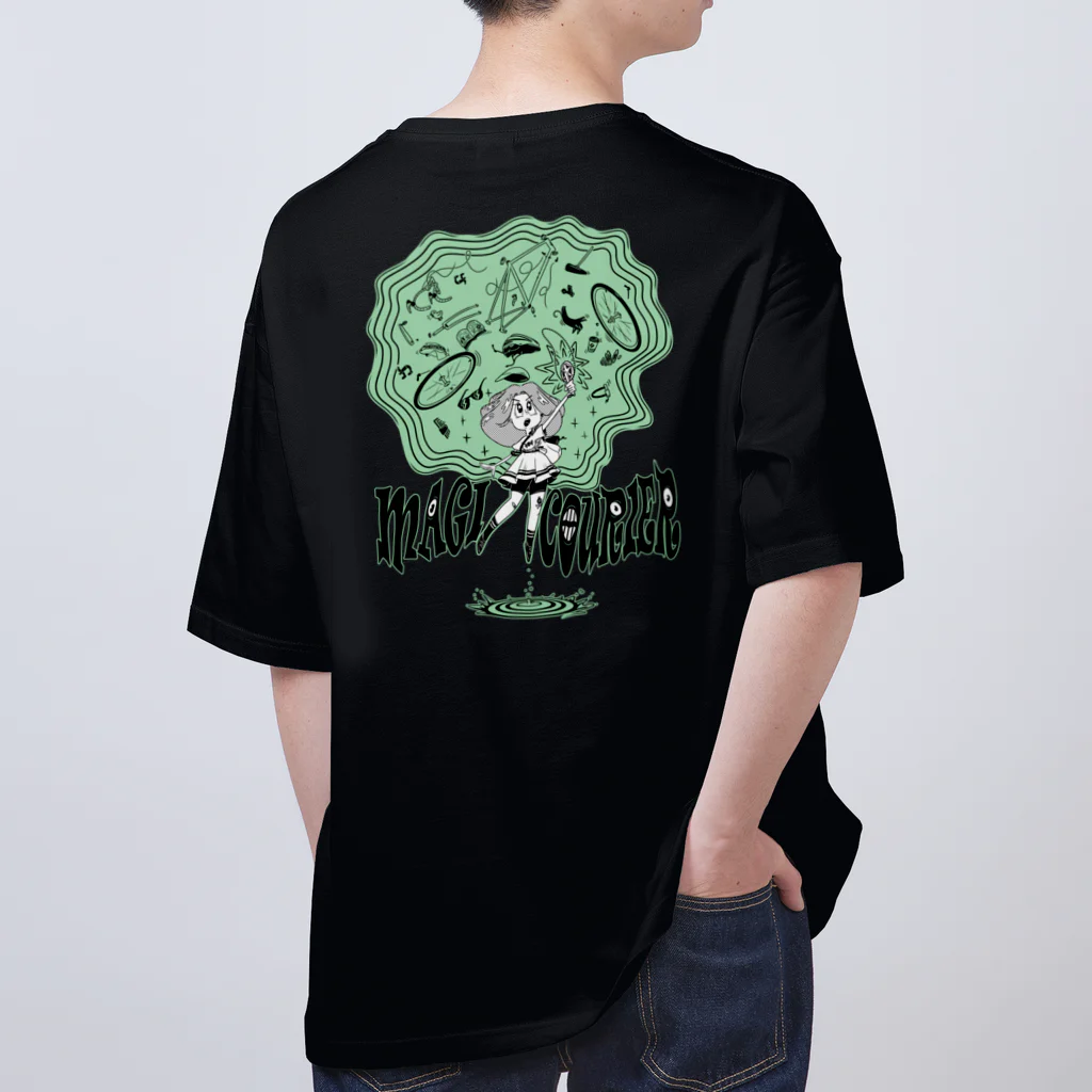 nidan-illustrationの“MAGI COURIER” green #2 オーバーサイズTシャツ