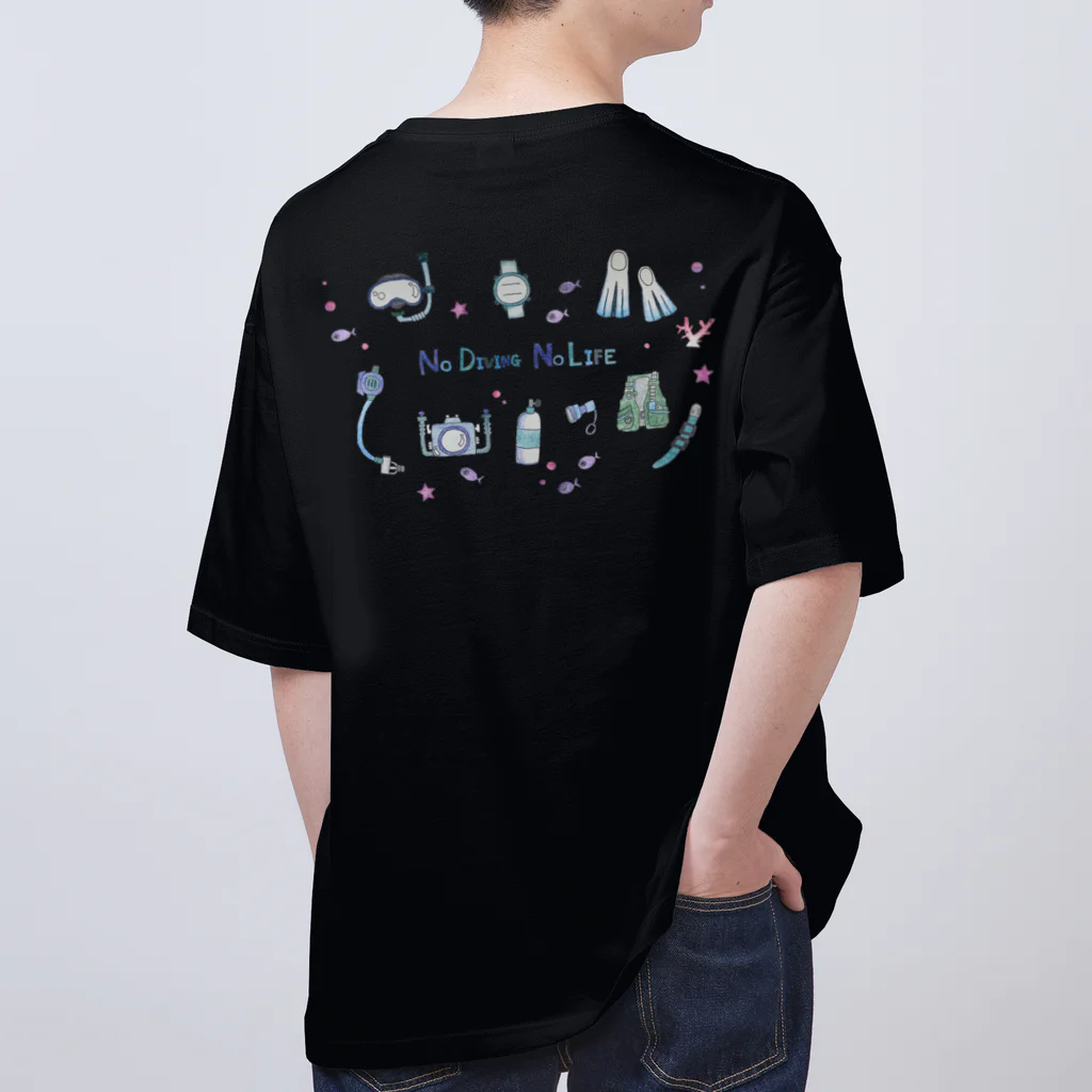 栗坊屋のNo Diving No Life Oversized T-Shirt