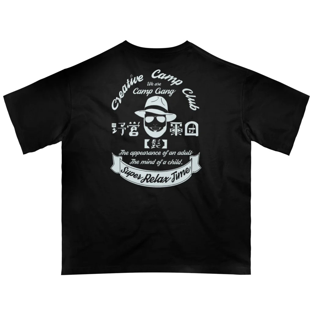 campgang.jp 公式 ONLINE SHOPのALL SMOKES 別注 Camp Gang 白髭 オーバーサイズTシャツ