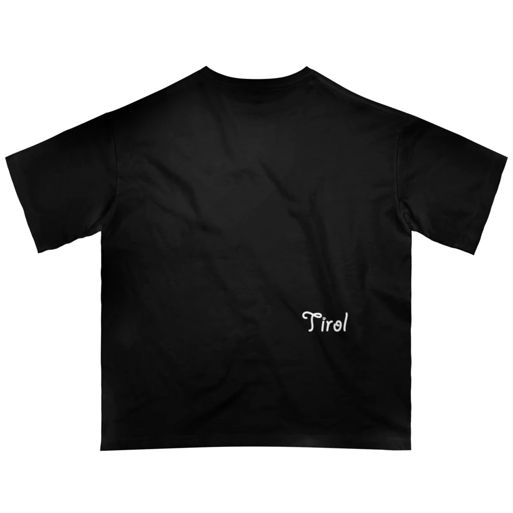 ピノとチロルのグッズ屋さんのTirolロゴ(黒） オーバーサイズTシャツ