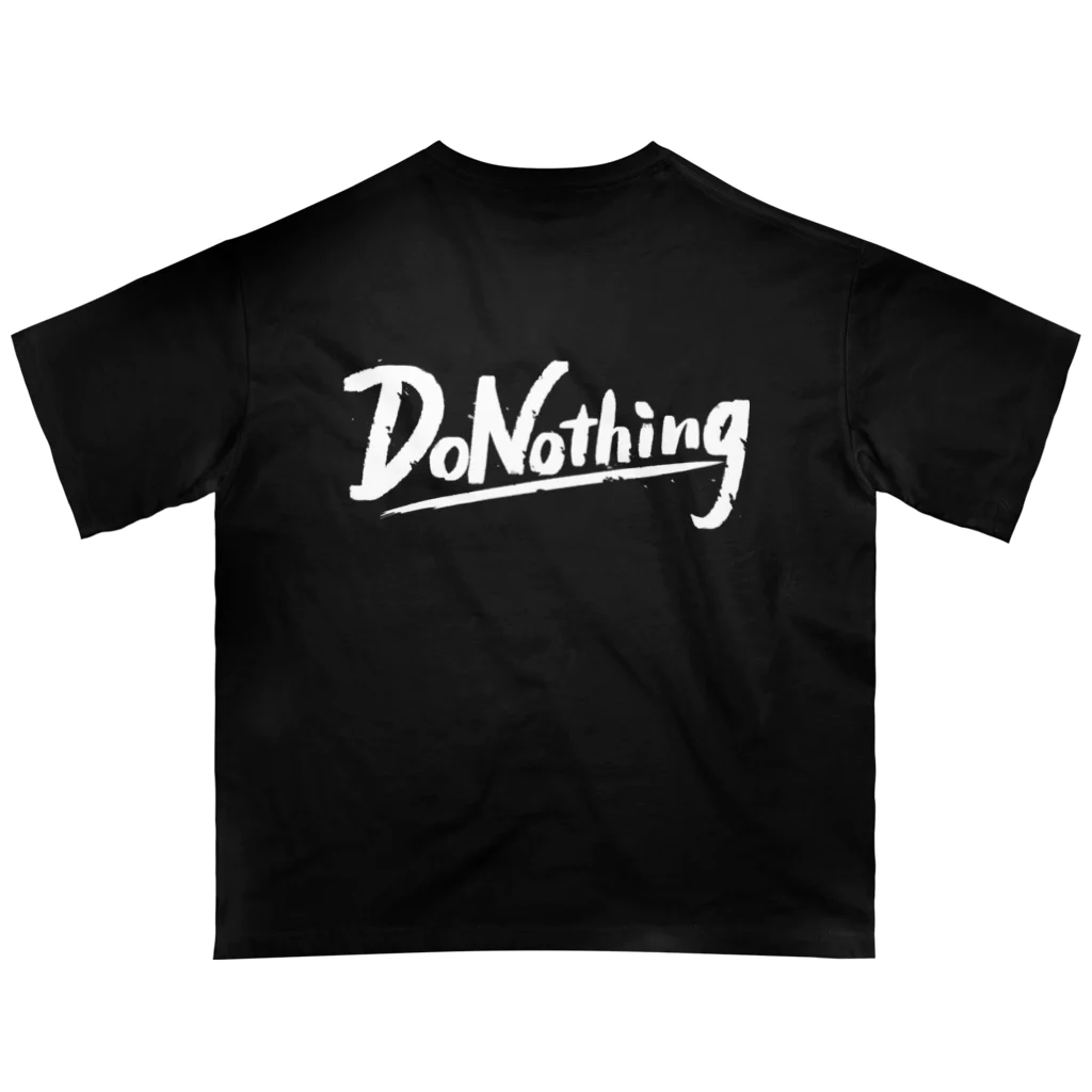 DoNothing-DNGの裏のみブラック オーバーサイズTシャツ
