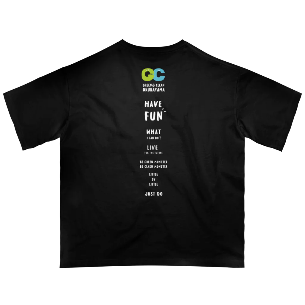 Green＆Clean大倉山のグリクリコンセプトワード Oversized T-Shirt