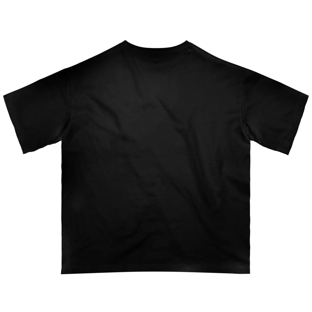 Red & Brack の花札猫(明) Oversized T-Shirt