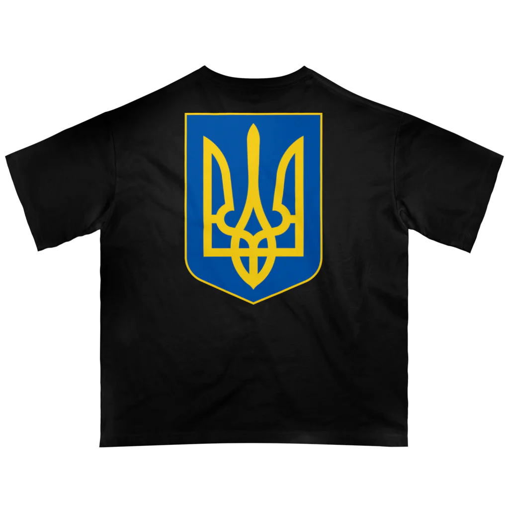 独立社PR,LLCのウクライナ応援 Save Ukraine 徹底抗戦 オーバーサイズTシャツ