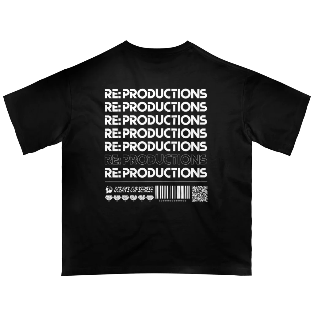 熊谷ゆ〜ほ_デザイングッズのRE:PRODUCTIONS 【BLACK】 オーバーサイズTシャツ