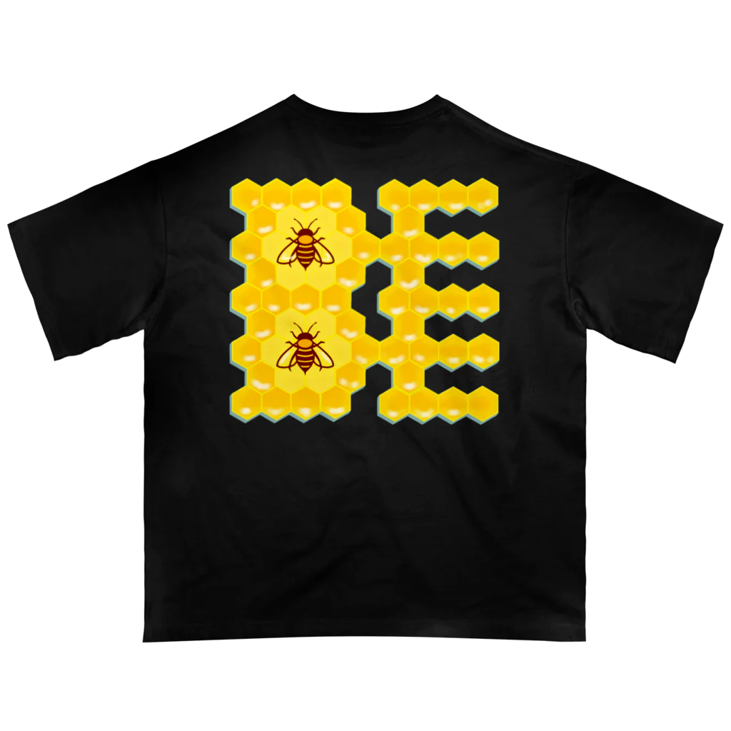 LalaHangeulのハニカム構造(BEE） Oversized T-Shirt