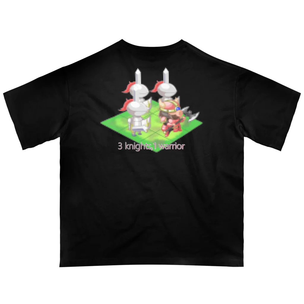 アルカナマイル SUZURI店 (高橋マイル)元ネコマイル店の3 knights,1 warrior(English ver.) Oversized T-Shirt