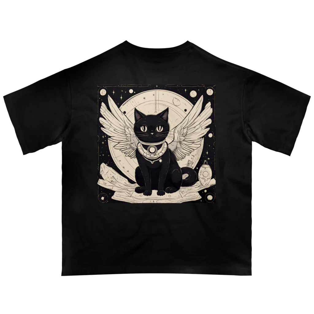 宇宙黒猫キョロちゃんの宇宙黒猫キョロちゃん(ノスタルジー) Oversized T-Shirt