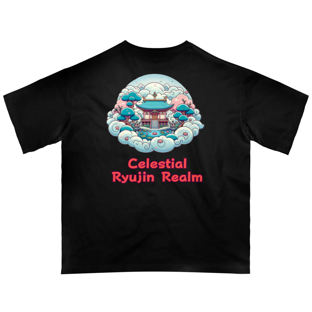 大江戸花火祭りのCelestial Ryujin Realm～天上の龍神領域 オーバーサイズTシャツ