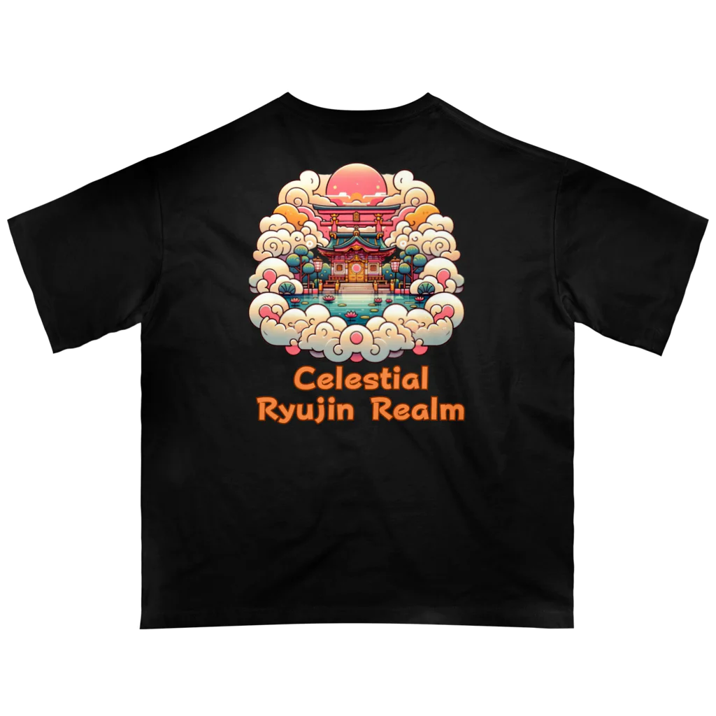 大江戸花火祭りのCelestial Ryujin Realm～天上の龍神領域5 オーバーサイズTシャツ