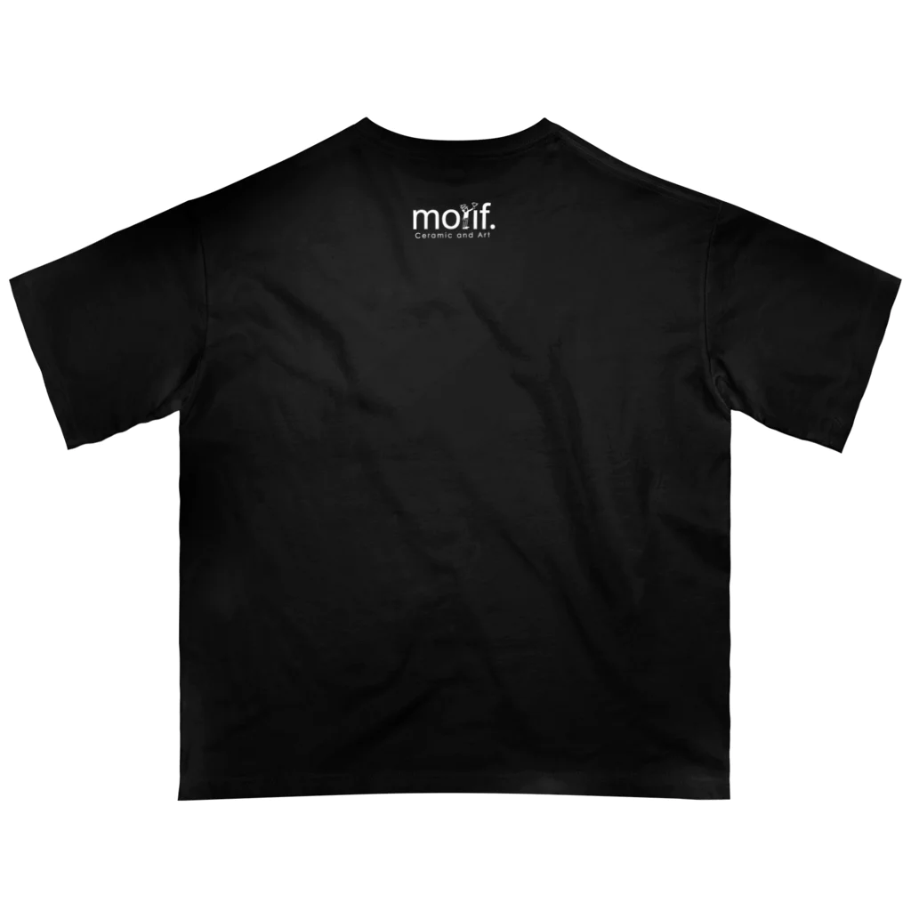 motif.のmotif. プロレス ローリングソバット ブラック オーバーサイズTシャツ